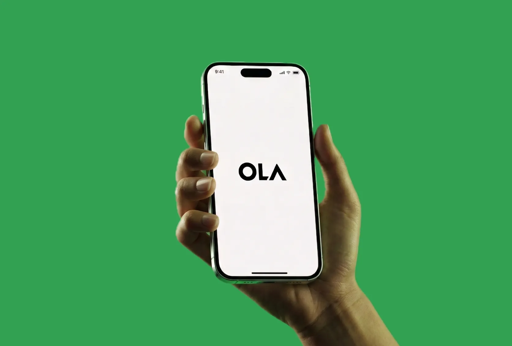 Ola app on a phone